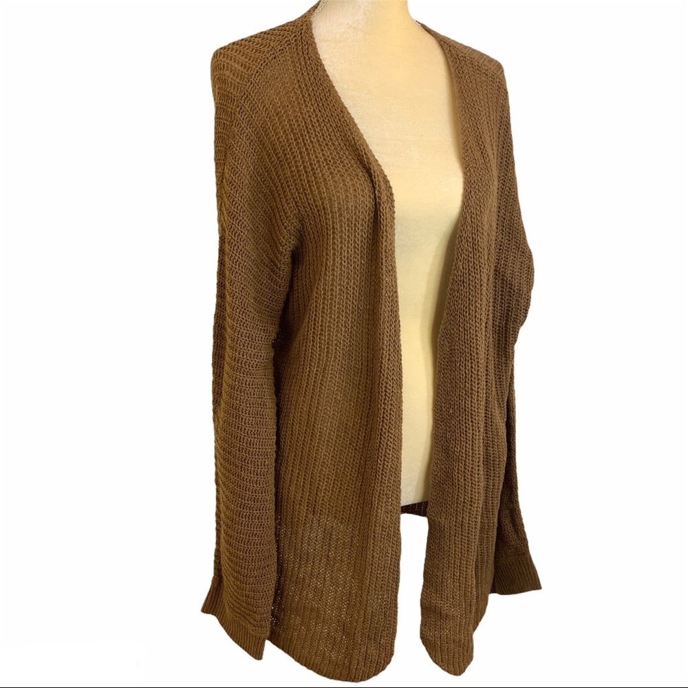 SHEIN Oversize Knit Cardigan Camel Small‎